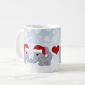 Mug Noël des éléphants (Devant gauche)