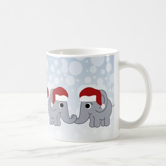 Mug Noël des éléphants (Droite)