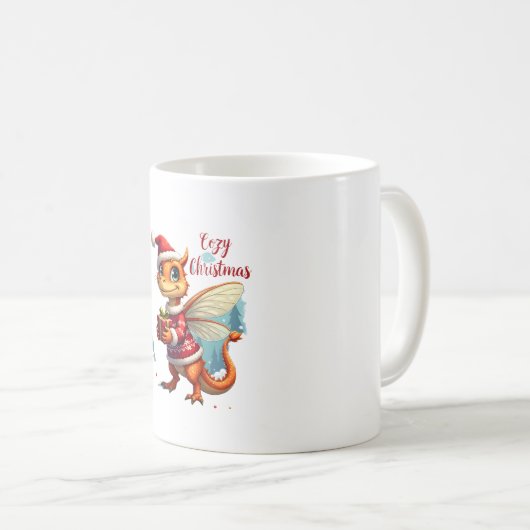 Mug Noël des libellules confortables (Devant droit)