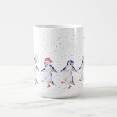 Mug Noël des mignons pingouins dansants (Centre)