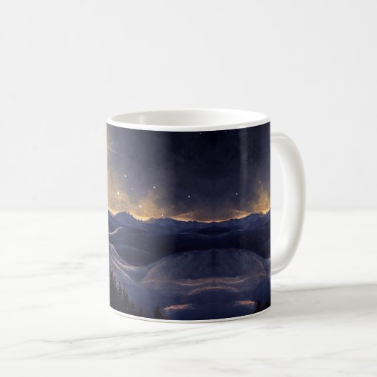 Mug Noël des montagnes (Devant droit)