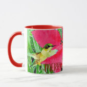 Mug Noël des papillons et des colibris (Gauche)