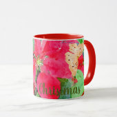 Mug Noël des papillons et des colibris (Devant droit)