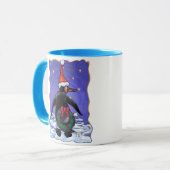 Mug Noël des pingouins (Devant gauche)
