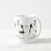 Mug Noël des pingouins dansants (Devant droit)