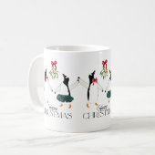 Mug Noël des pingouins dansants (Devant gauche)