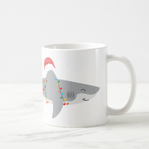 Mug Noël des requins drôle avec un nom