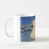 Mug Noël des Scotties noirs au froment (Gauche)