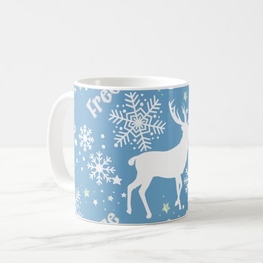 Mug Noël des snowflèches (Devant gauche)