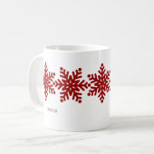 Mug Noël des snowflèches modernes (Devant gauche)