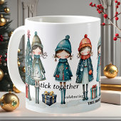 Mug Noël des soeurs de filles Whimsical