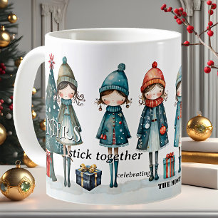 Mug Noël des soeurs de filles Whimsical