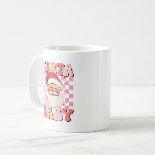 Mug Noël des vacances pour bébés à père Noël (Devant gauche)
