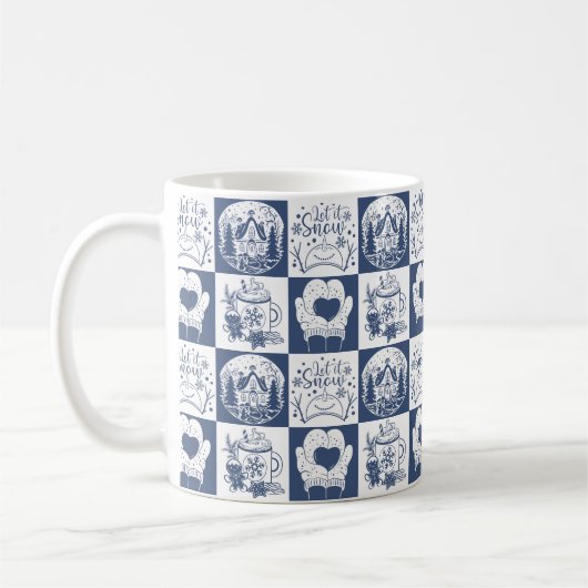 Mug Noël d'hiver neige (Gauche)