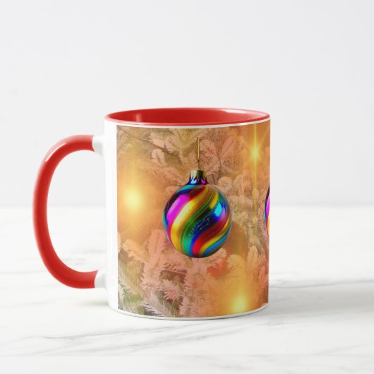 Mug Noël d'or ornemental (Gauche)