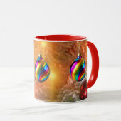 Mug Noël d'or ornemental (Devant droit)