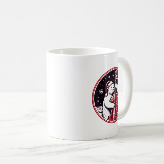 Mug Noël Double B Père Noël Ours Jouer Jazz Musicia (Devant droit)