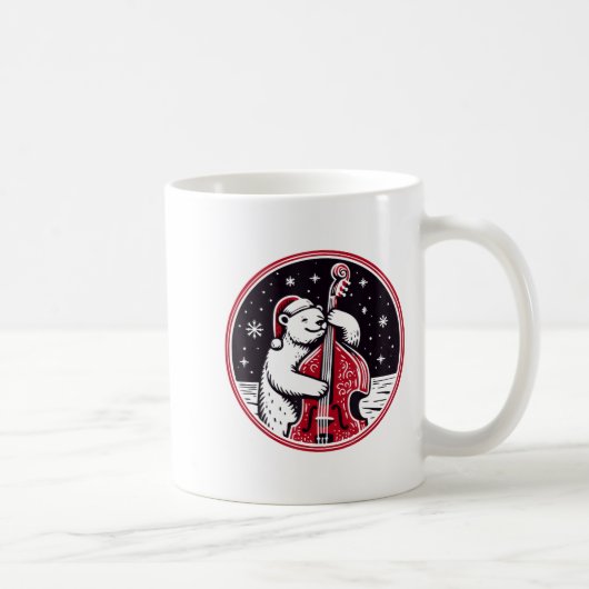 Mug Noël Double B Père Noël Ours Jouer Jazz Musicia (Droite)