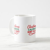 Mug Noël drôle de citation régime (Devant gauche)