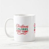 Mug Noël drôle de citation régime (Gauche)
