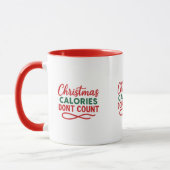 Mug Noël drôle de citation régime (Gauche)