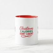 Mug Noël drôle de citation régime (Centre)