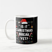 Mug Noël drôle de vacances Est-ce que c'est déjà les v (Gauche)