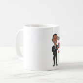 Mug Noël drôle d'ObamaCare (Devant gauche)