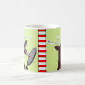 Mug Noël drôle du Badminton (Centre)