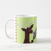 Mug Noël drôle du Badminton (Gauche)