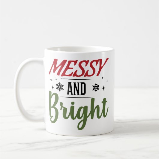 Mug Noël drôle et désordonné (Gauche)