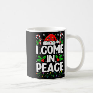 Mug Noël Drôle Je viens en Paix Couple Correspondant M