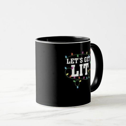 Mug Noël Drôle Mignonne Faisons Lit (Devant droit)