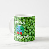 Mug Noël drôle "Pois sur Terre" Punny mignonne (Devant gauche)