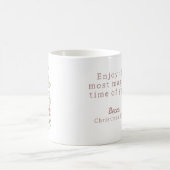 Mug Noël du ballet noir rose (Centre)