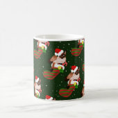 Mug Noël du chat siamois avec bas et chapeau de Père N (Centre)