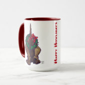 Mug Noël du chien de la peau (Devant gauche)