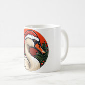 Mug Noël du cygne (Devant droit)