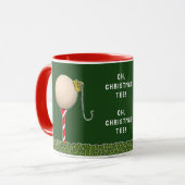Mug Noël du golf (Devant gauche)