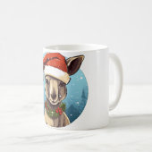 Mug Noël du kangourou (Devant droit)