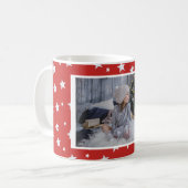 Mug Noël du Motif Star Rouge (Devant gauche)