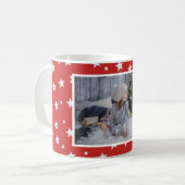 Mug Noël du Motif Star Rouge (Devant gauche)