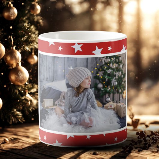 Mug Noël du Motif Star Rouge