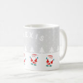 Mug Noël du patinage sur glace (Devant droit)