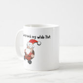 Mug Noël du Père Noël choqué (Devant gauche)