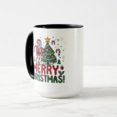 Mug Noël du Père Noël et du Snowman Joyeux Noël (Devant gauche)