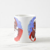 Mug Noël du Père Noël noir afro-américain (Centre)