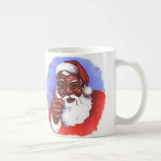 Mug Noël du Père Noël noir afro-américain (Droite)