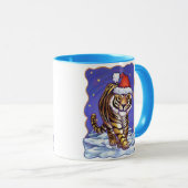 Mug Noël du tigre (Devant droit)
