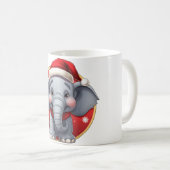 Mug Noël éléphant (Devant droit)